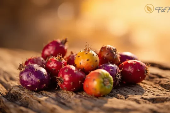 میوه‌های کاکتوس تازه و رنگارنگ آماده مصرف